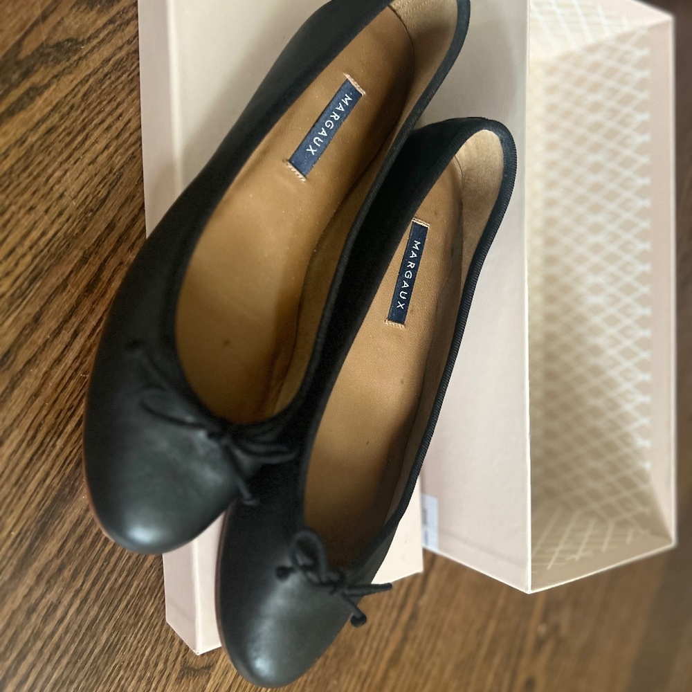Margaux Black Demi Flats